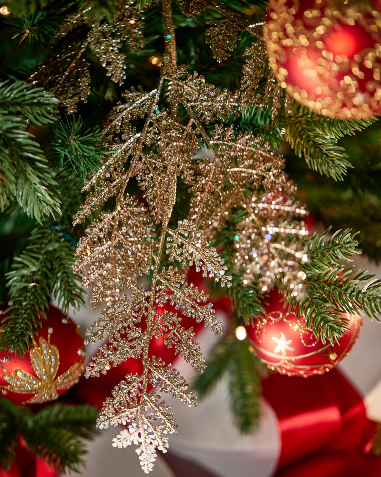 Tillion kvist juldekoration champagne