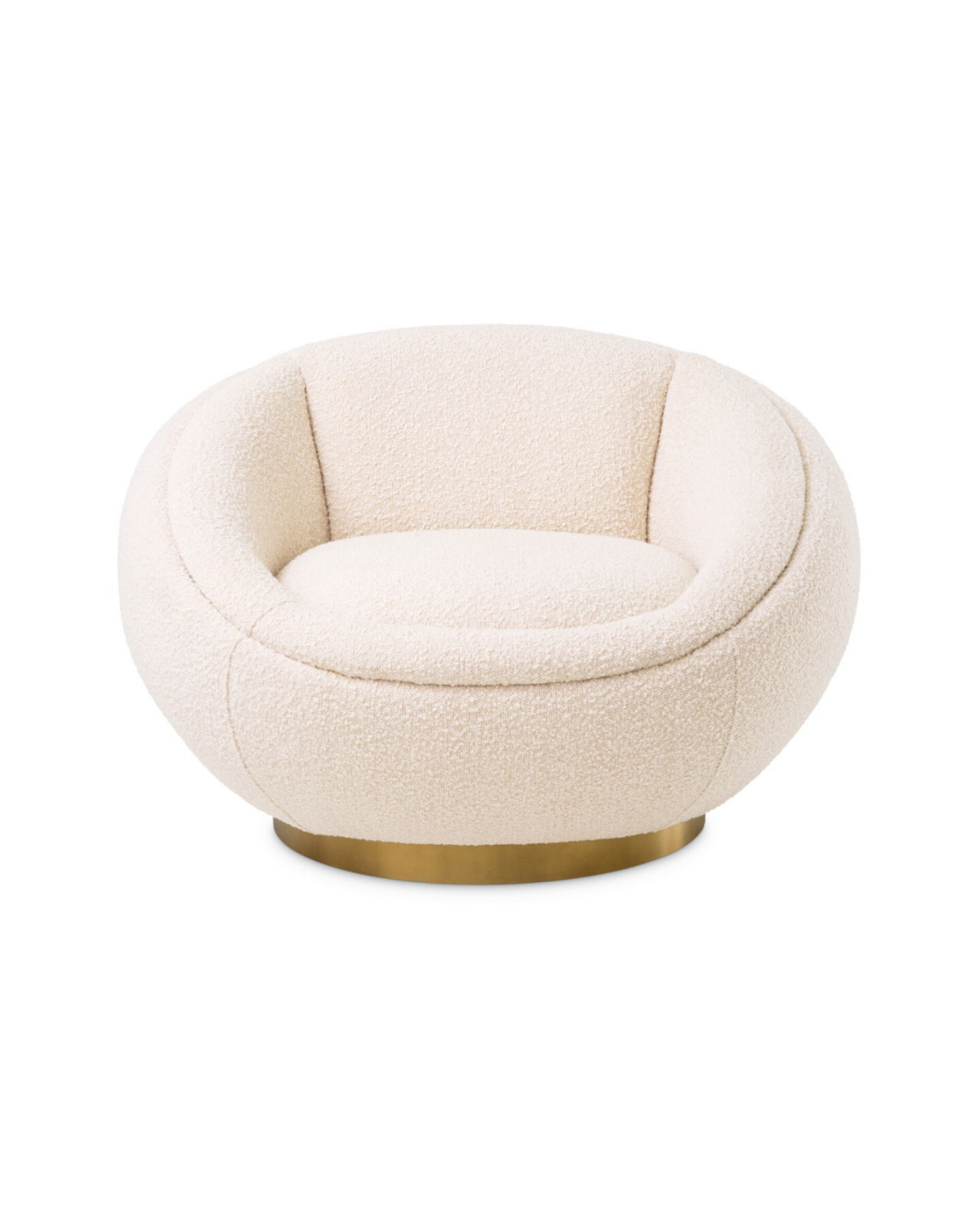 Bollinger snurrfåtölj bouclé cream