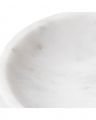 Mocha bowl white marble