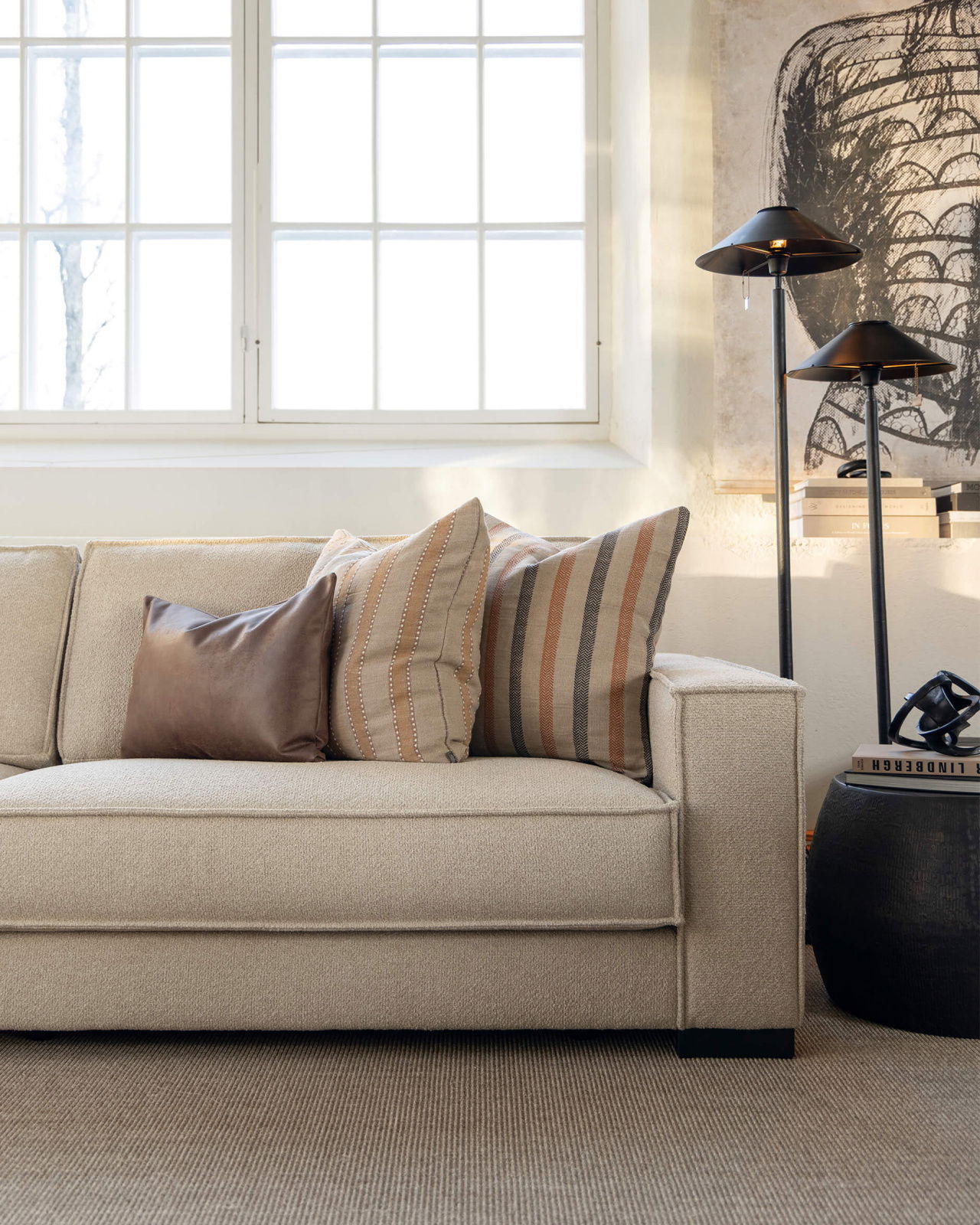 Oman Kissenhülle linen/saffron