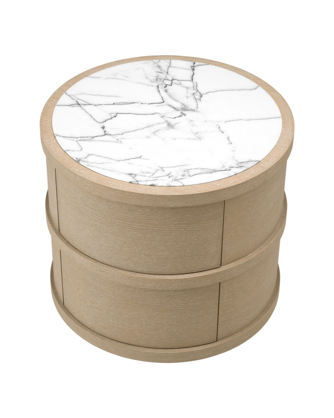 Cabana sängbord washed oak veneer