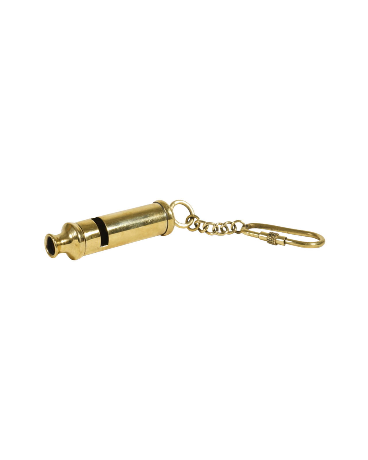 Steam Whistle Keychain Brass