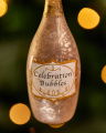 Point noir kerstdecoratie champagne