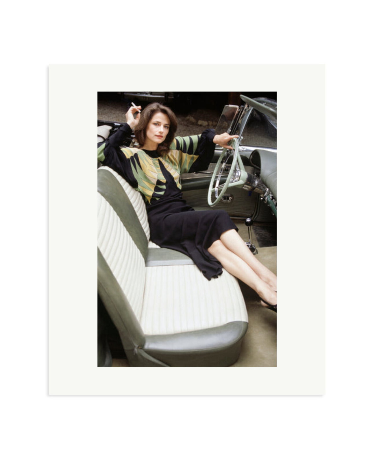 Charlotte Rampling in her Cadillac Print Only / Large