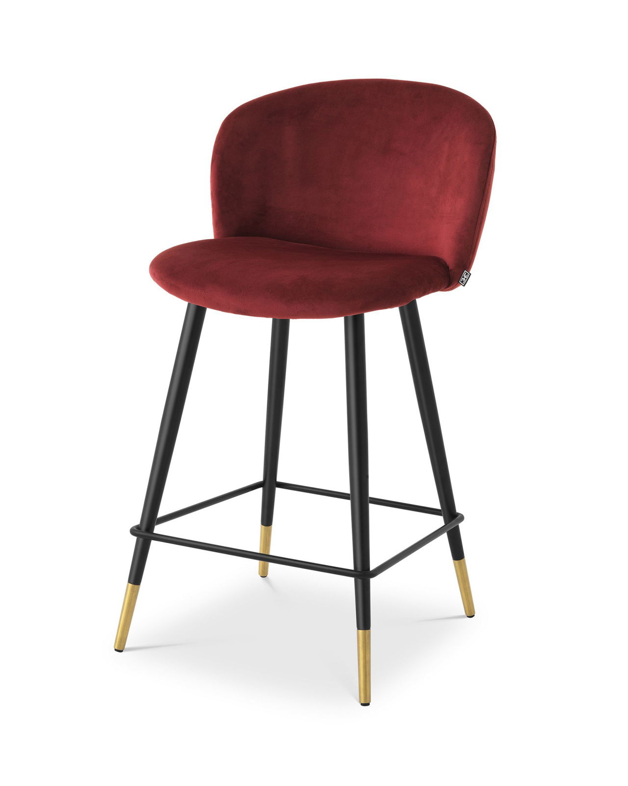 Volante Counter Stool Roche Bordeaux Velvet