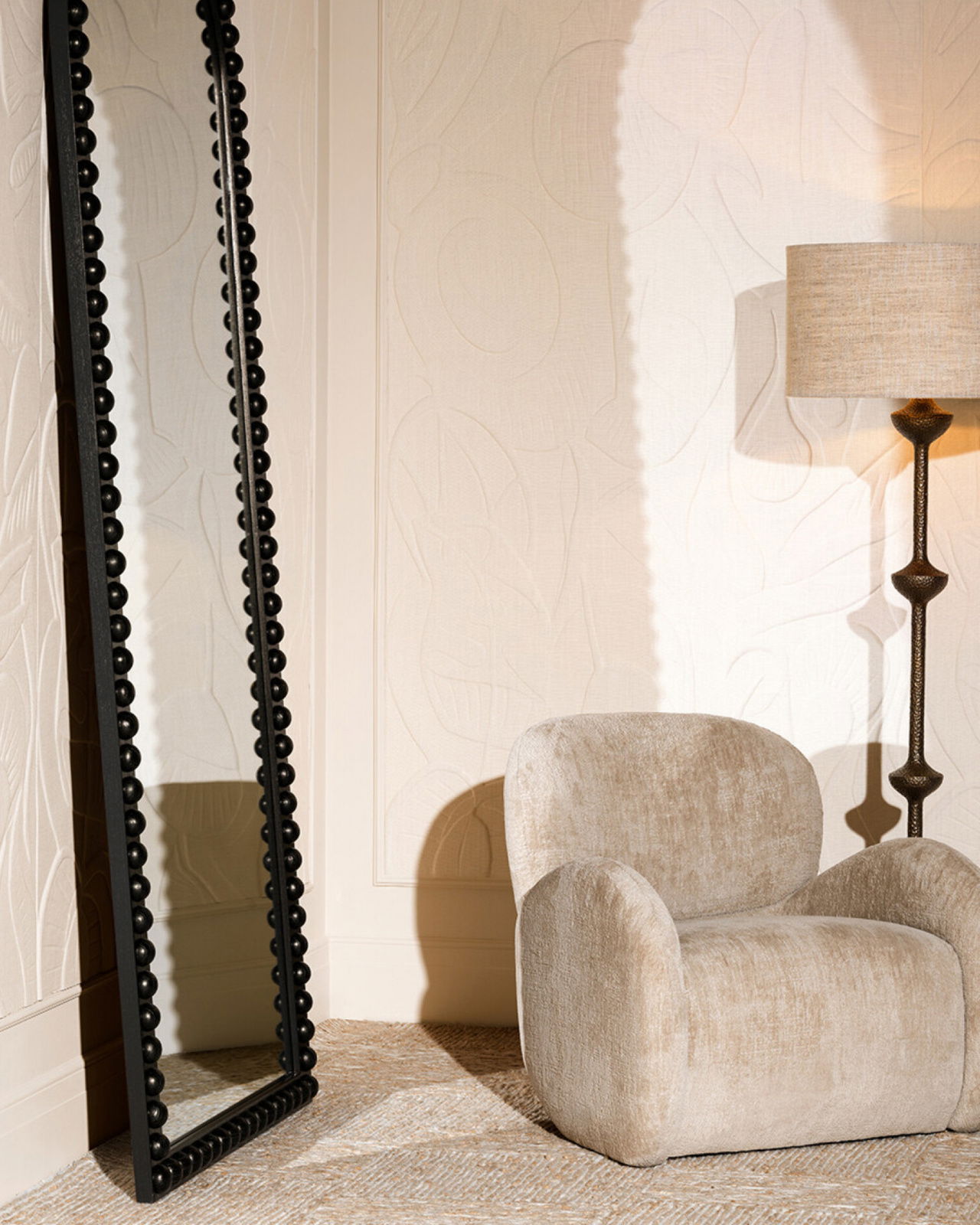 Kenton spiegel zwart