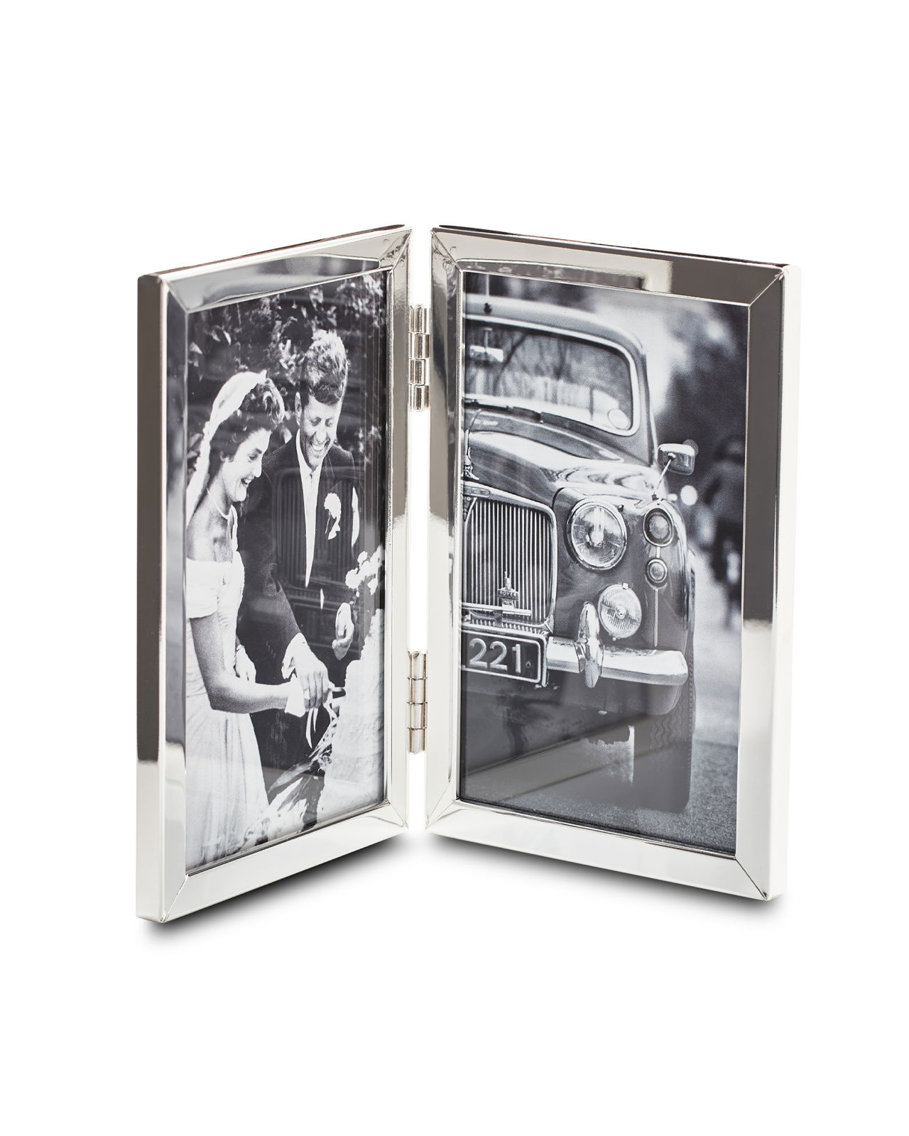 Greta Bilderrahmen silber doppelt