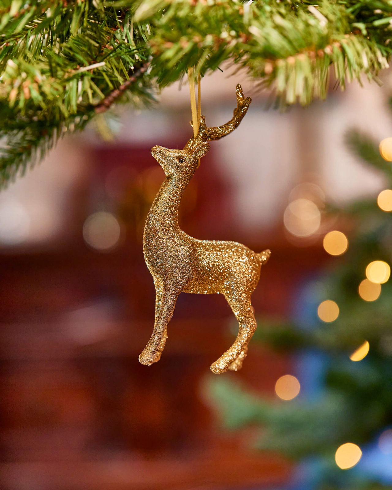 Clifford Reindeer Ornament Gold