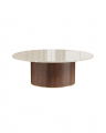 Delano salongbord rund valnød beige