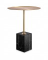 Cole Side Table brass/black