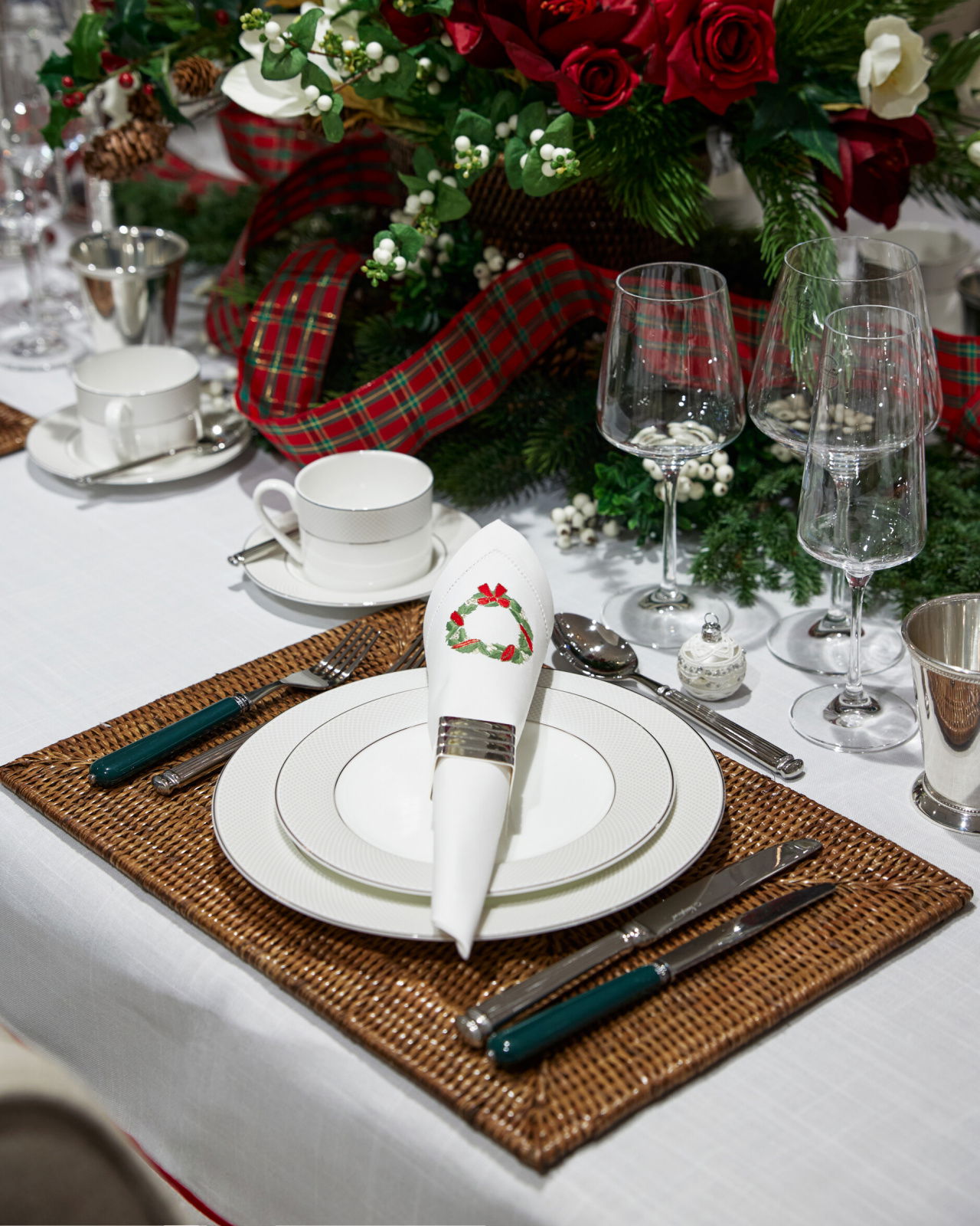 Antique-pöytätabletti, rottinki