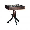Chess side table brown