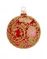 Lux Amelia Bauble Red Transparent