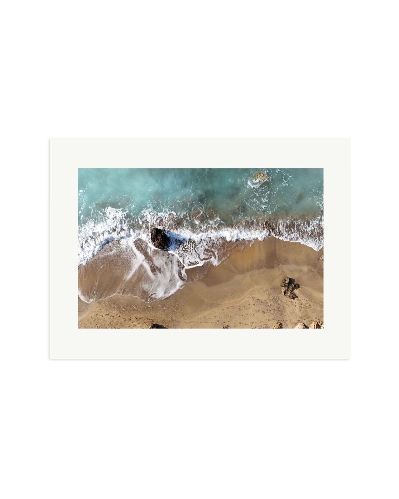 Footprints in the sand Print Only / XL