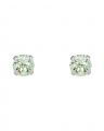 Mini stud earrings chrysolite rhodium