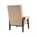 Milo leather armchair beige nubuck high