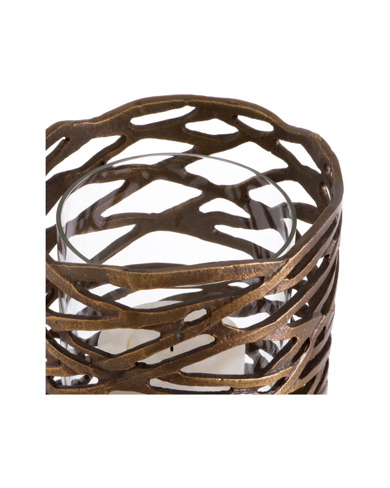 Lanai ljuslykta antik mässing