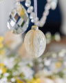 Penny Glass Egg Light Yellow