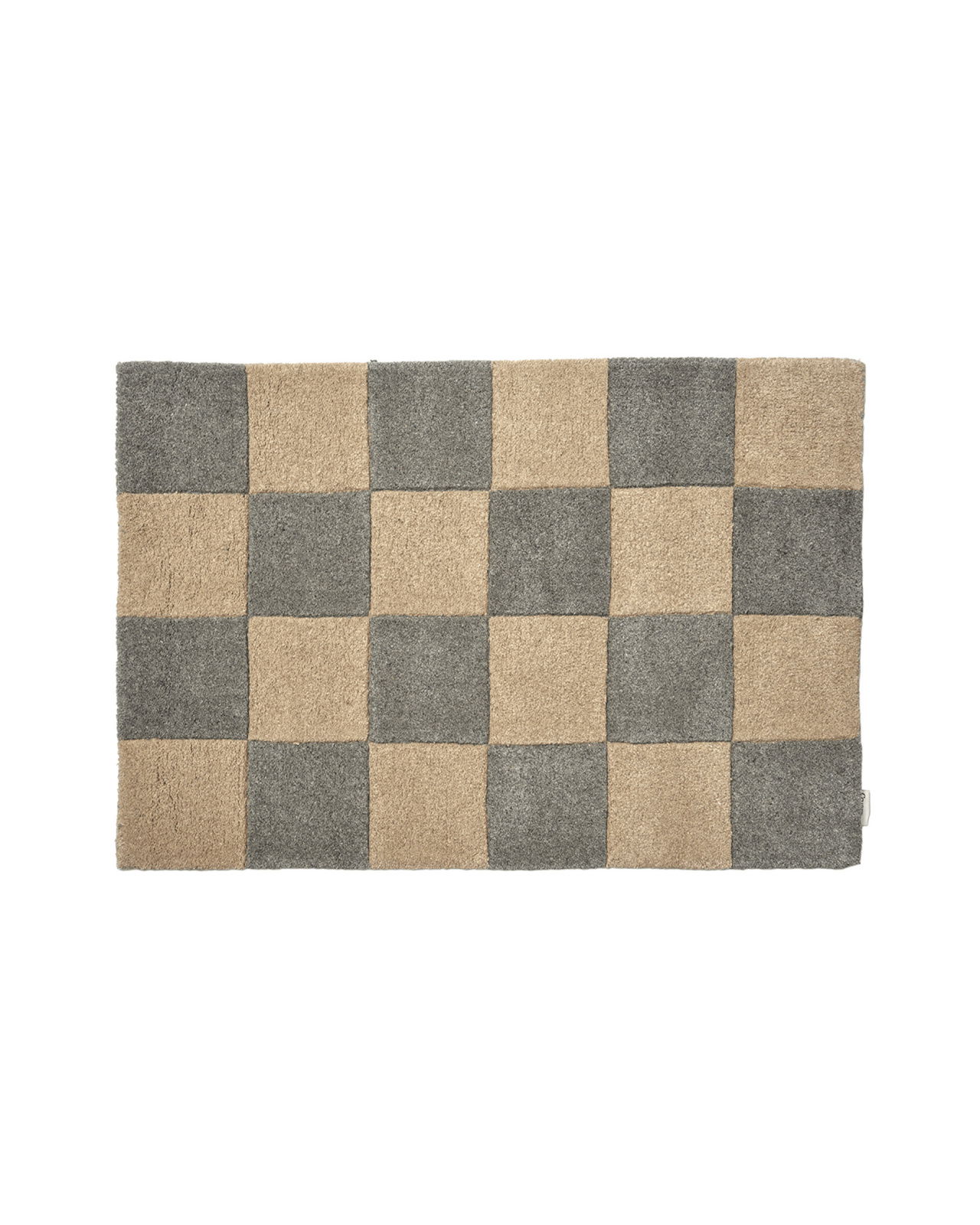 Doormat Square grey natural