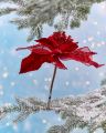 Antonia Flower Christmas Decoration Red