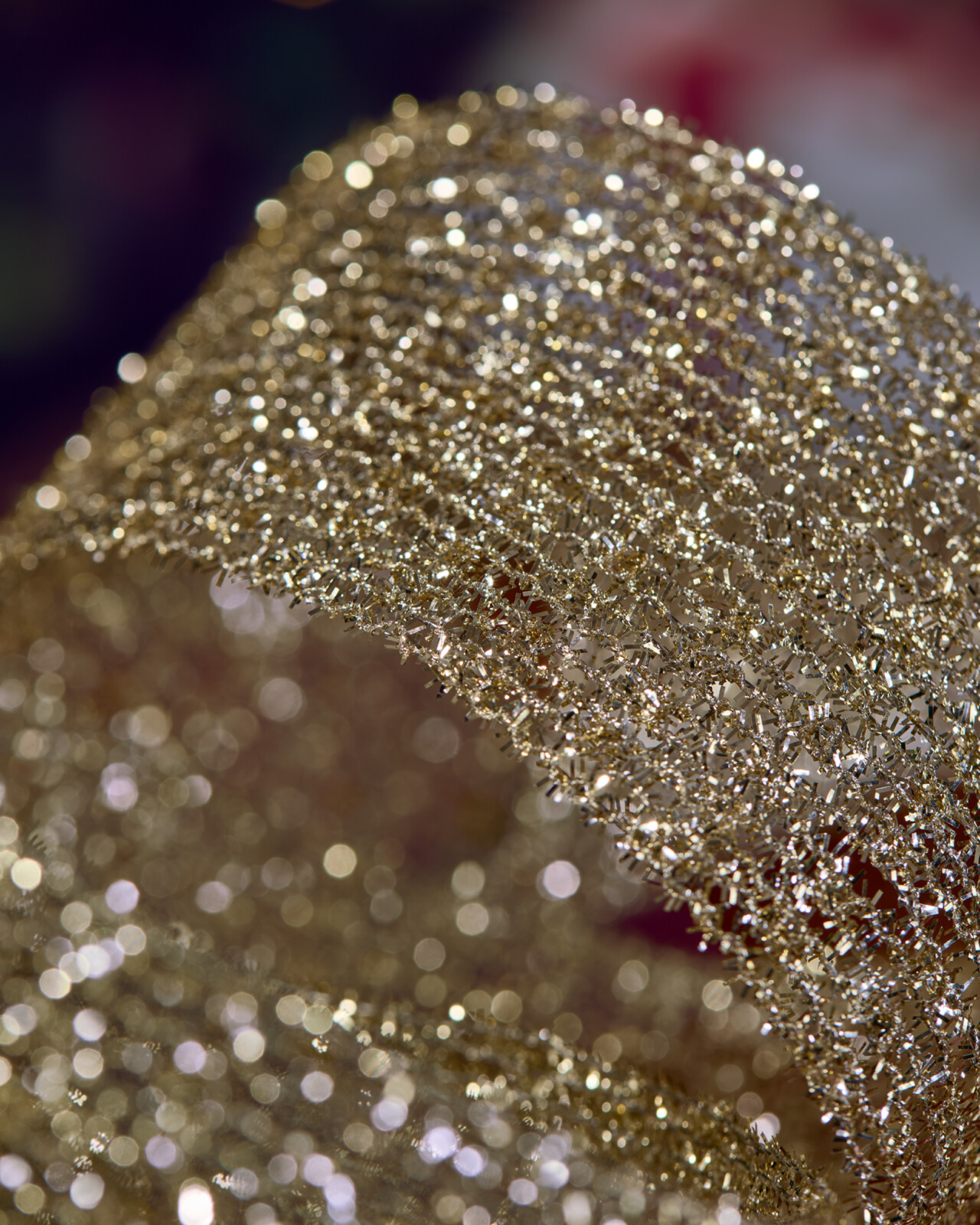 Rosie gold fabric ribbon 4.5 m