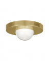 Ebell Mini Flush Mount Natural Brass