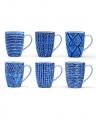 Capri Azzurra mugs, blue/white