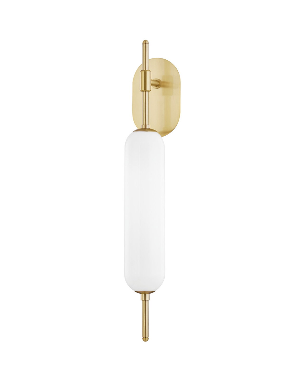 Miley vegglampe antikk messing