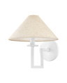 Gladwyne vegglampe texture white