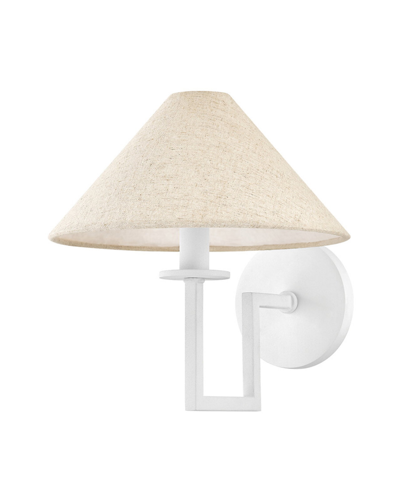 Gladwyne vegglampe texture white