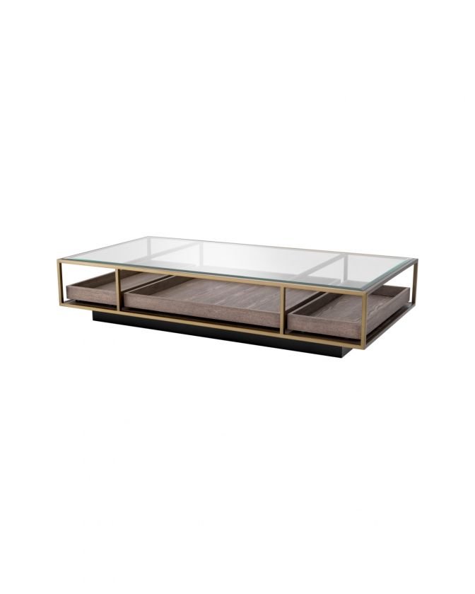 Roxton Coffee Table Brushed Brass