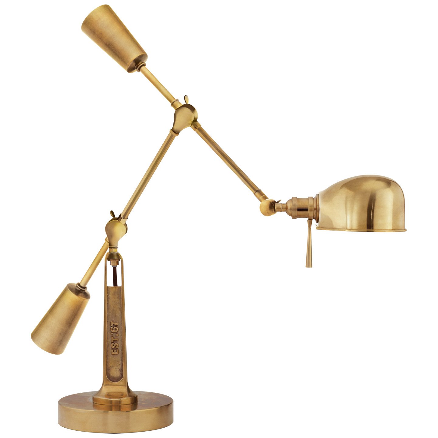RL '67 Boom Arm Desk Lamp Natural Brass