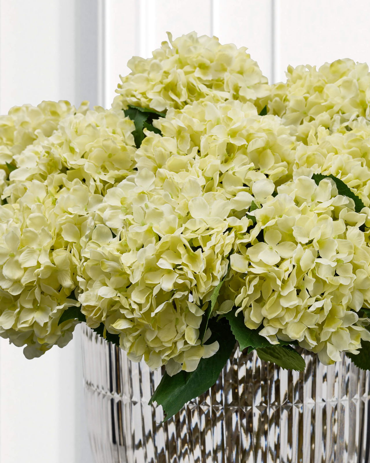 Kunstig Hortensia stilk hvid