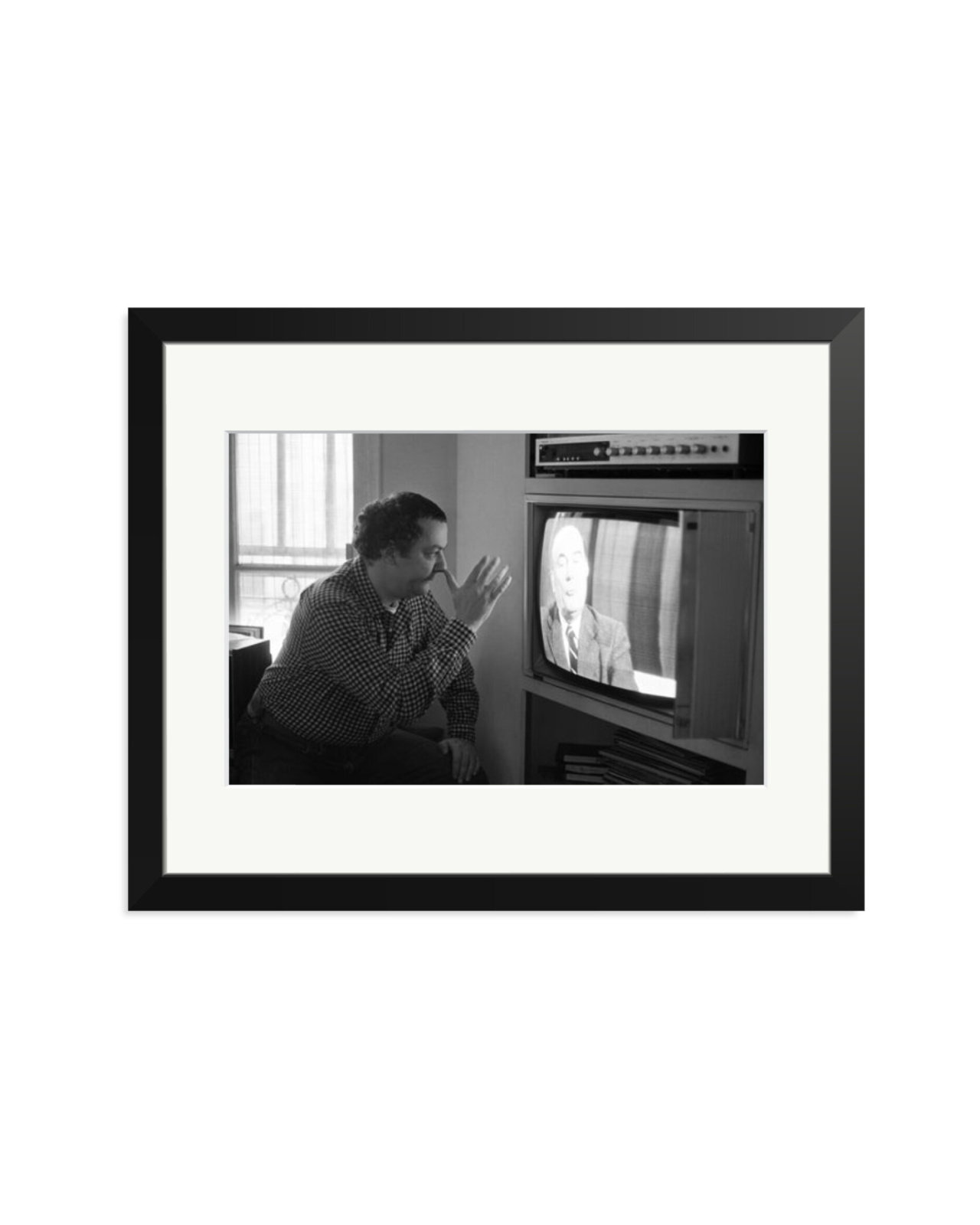 Coluche and Mitterrand Black / Medium