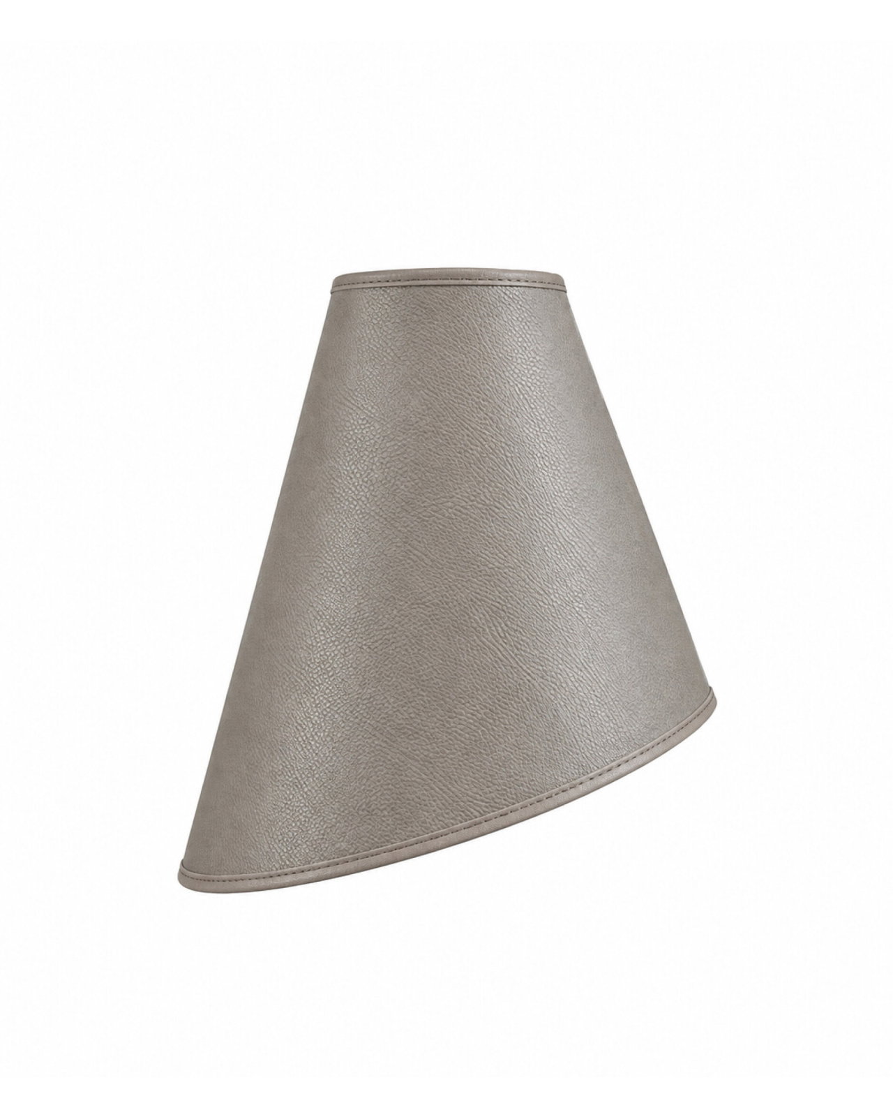 Cone lampshade leather brown