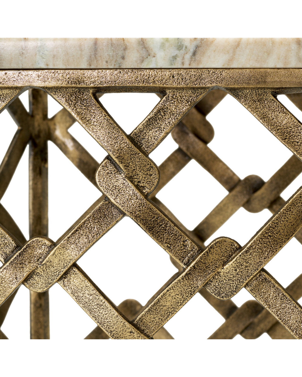 Stratham bijzettafel antiek messing