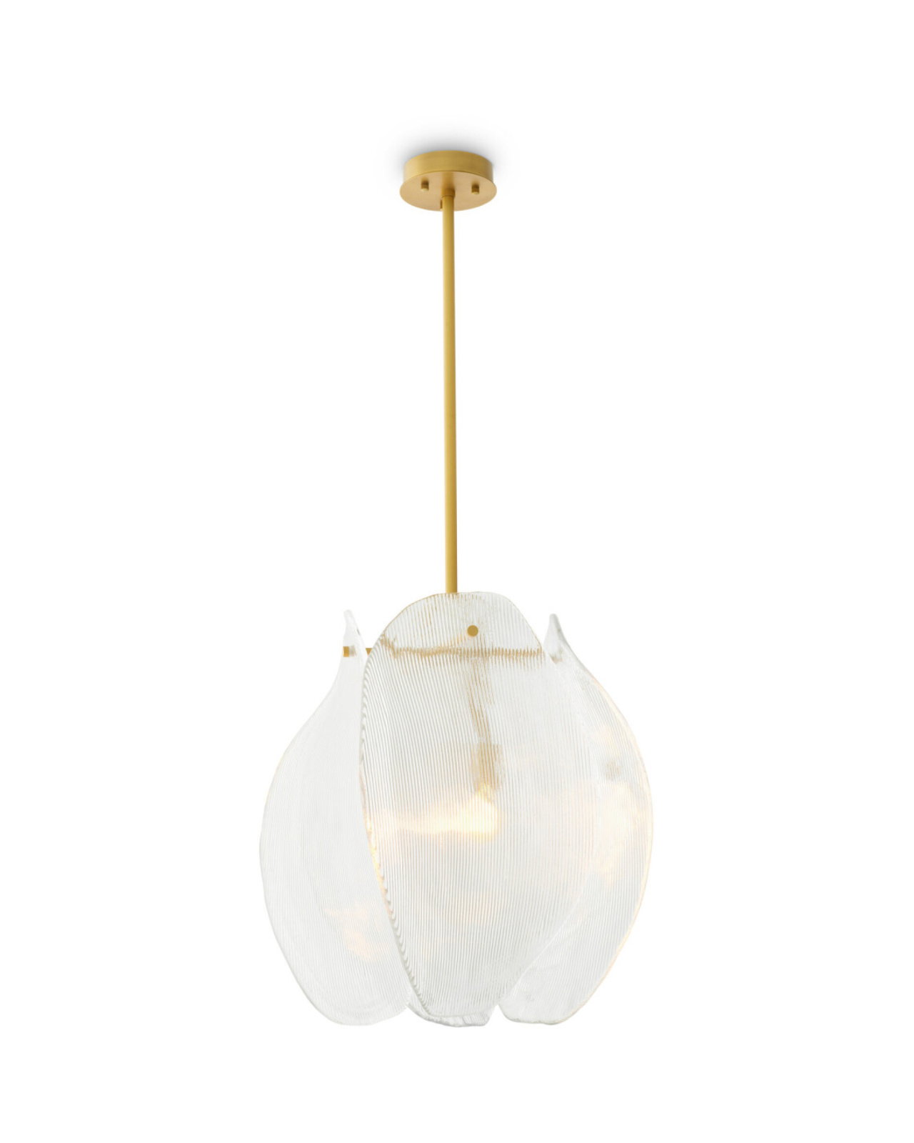 Hibis loftlampe antik messing