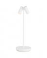 Doppia Accent Rechargeable Table Lamp Matte White