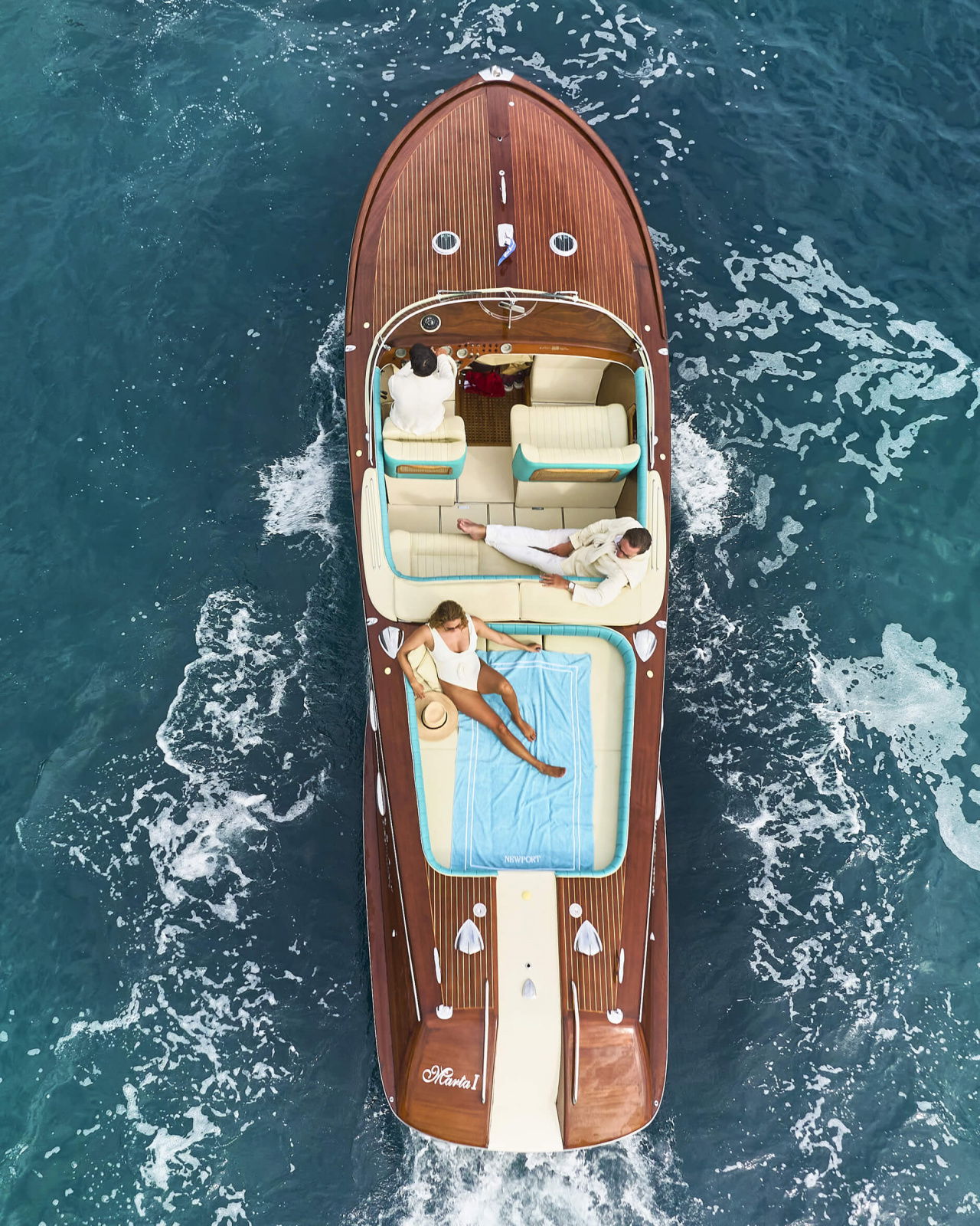 Capri strandhandduk aqua