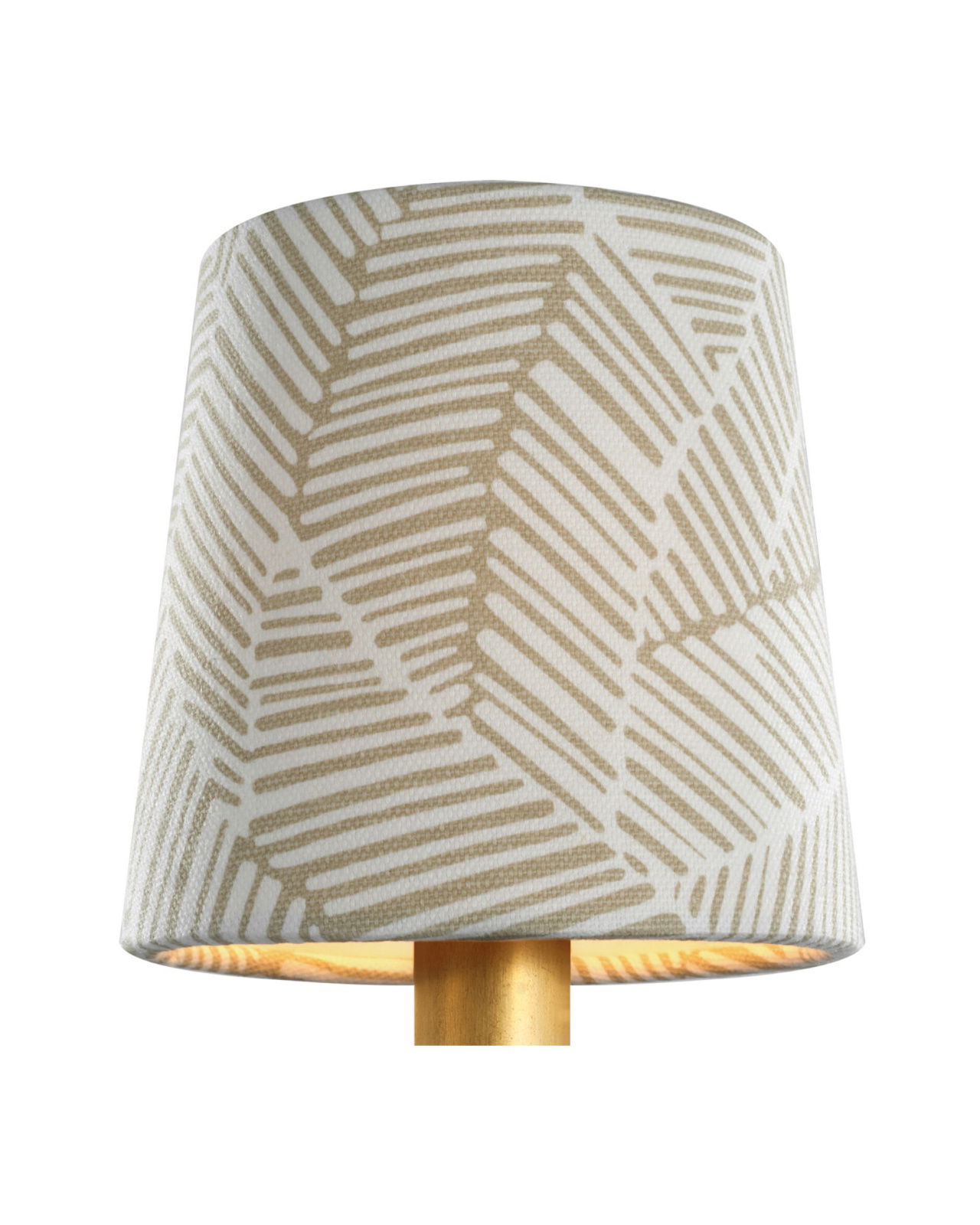 Schumacher 5" Taupe Abstract Leaf Empire Shade