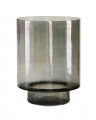 Reef candle holder smoke grey