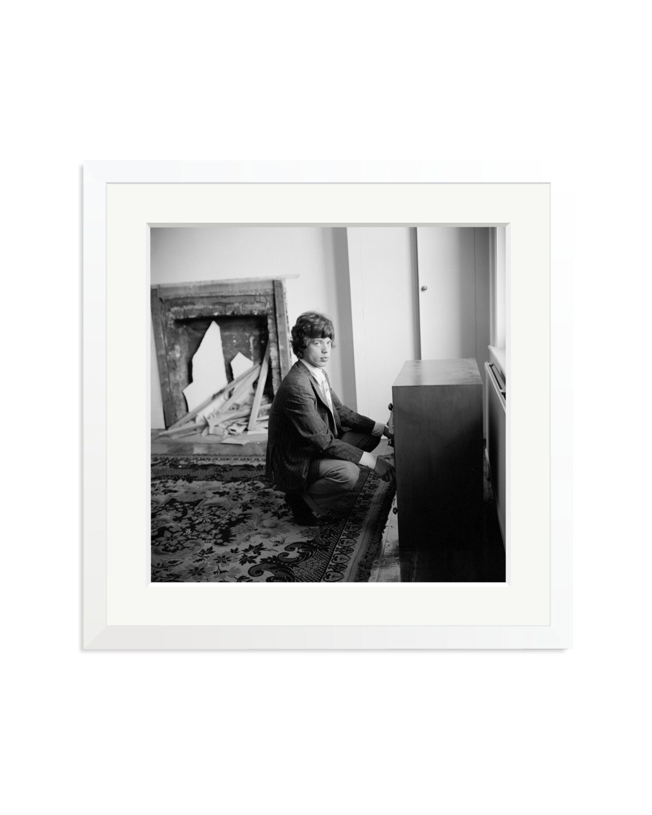 Mick Jagger at Home, 1966 White / Large