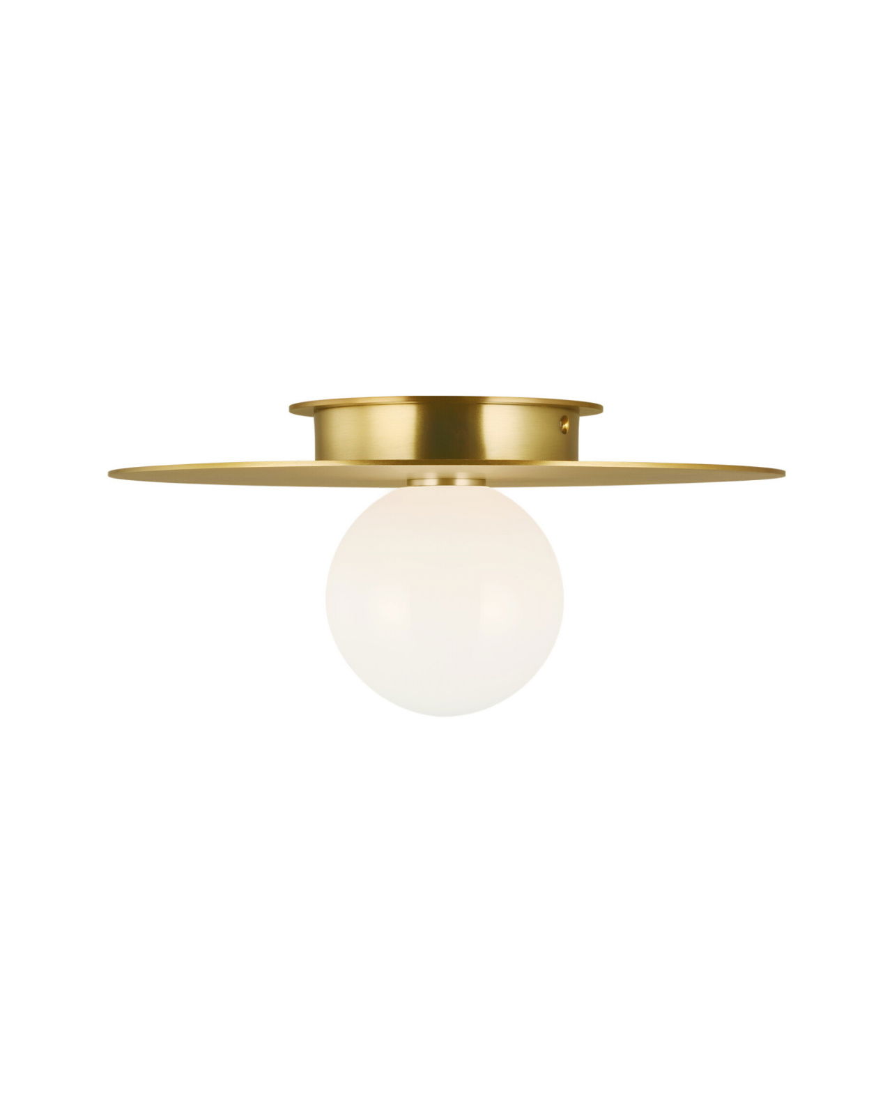 Nodes Medium Flush Mount Brass