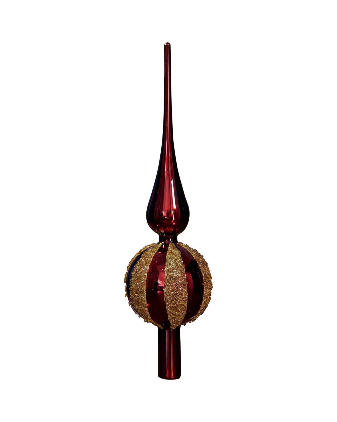 Valeria julgransspira vinröd/guld