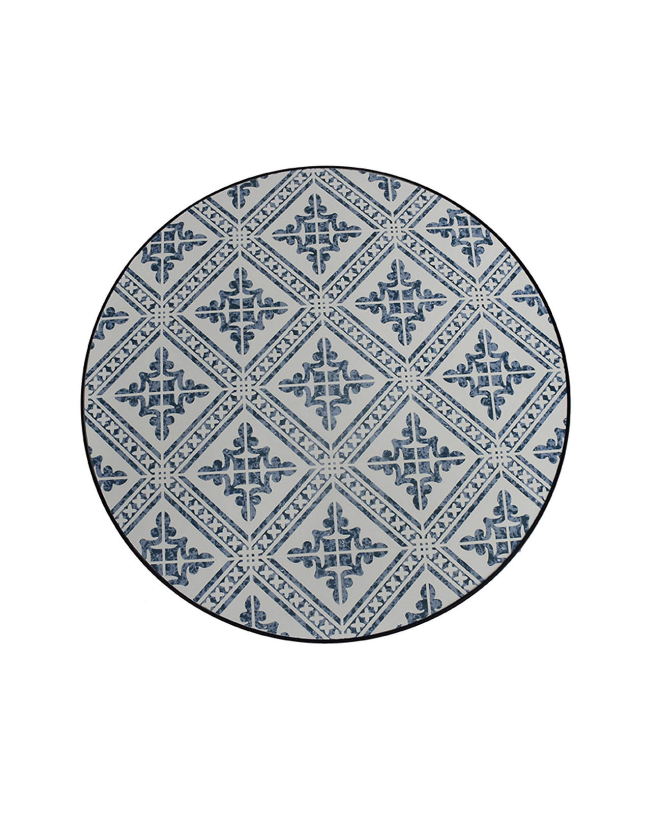 Toscana bord blå/vit