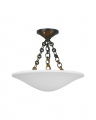 Mollino 16" Semi Flush Mount Bronze