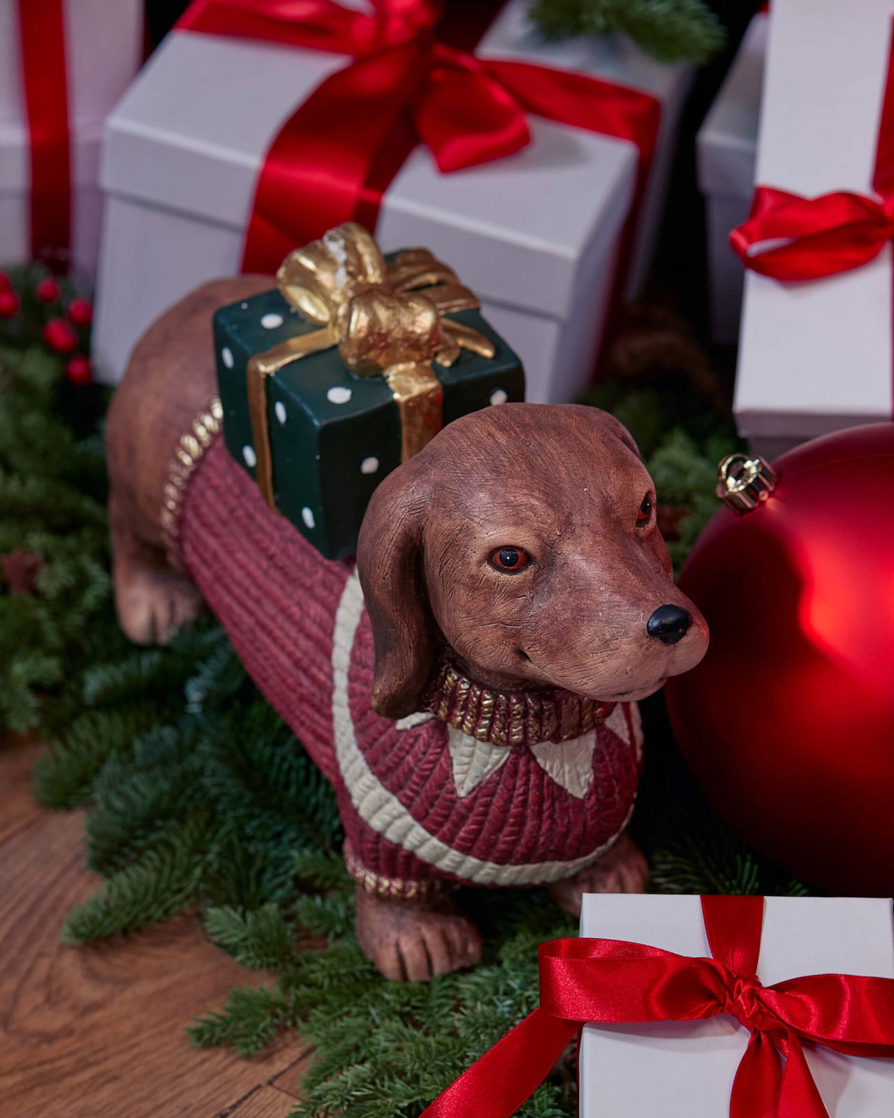 Chestnut hund juledekorasjon