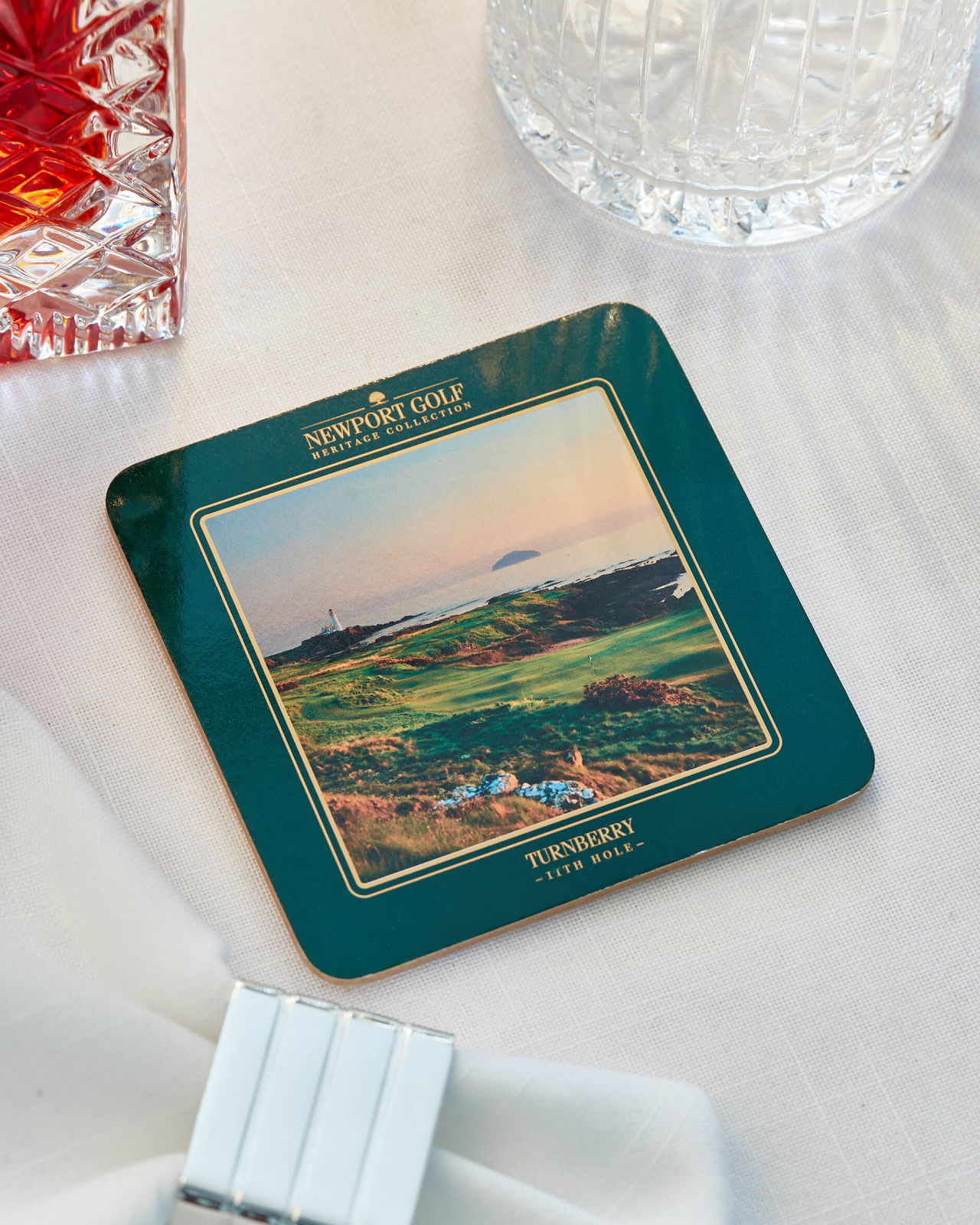 Clubhouse glasunderlägg grön 6-pack