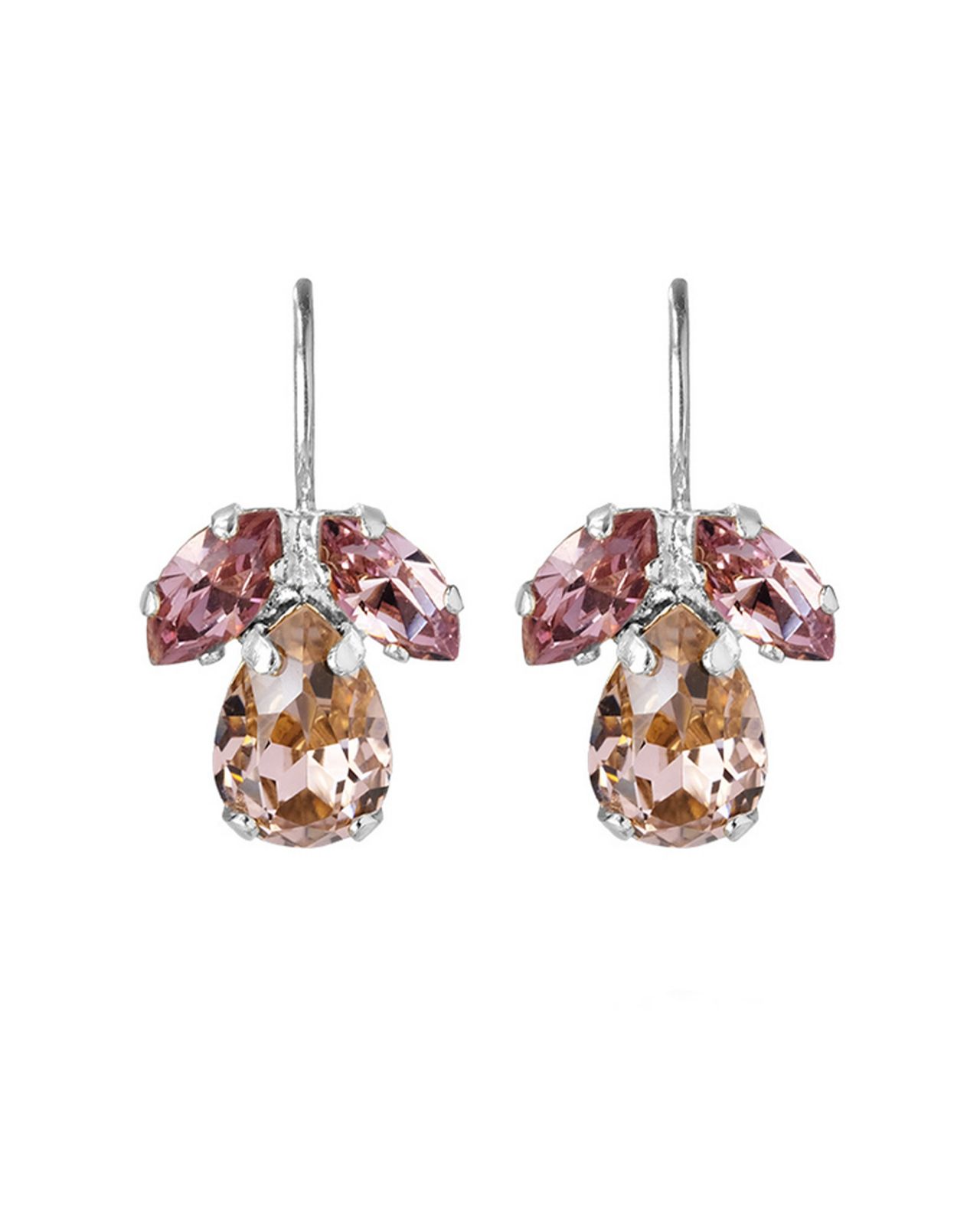 Petite Timo Earrings Vintage Rose Rhodium