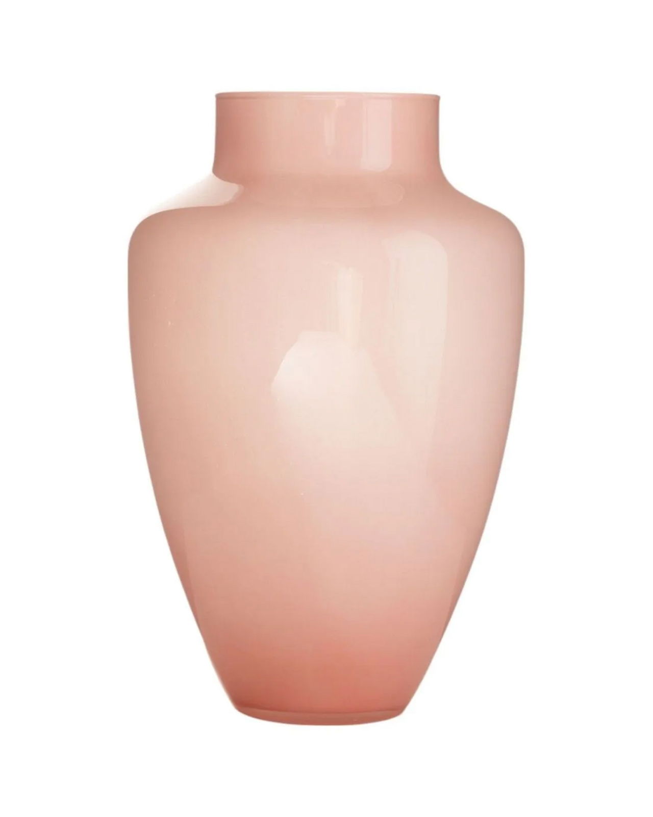 Carmine glazen vaas roze